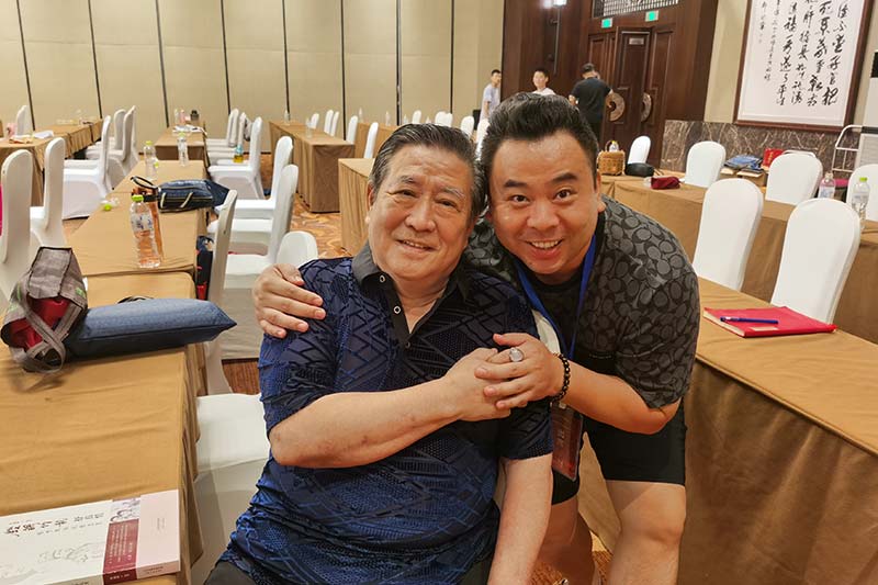 李佳城与恩师张志宽（著名曲艺大师）